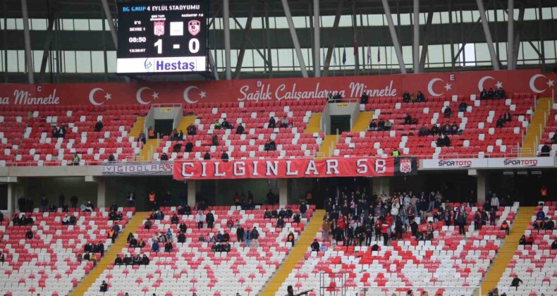 Sivassporlu taraftarlar, Gaziantep maçına ilgi göstermedi