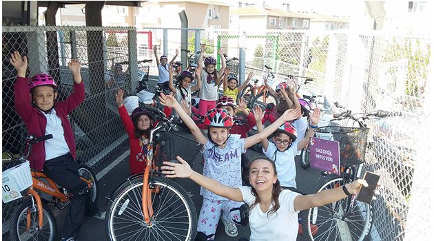 Atatürk İlkokulu Öğrencilerine, LYMBA'da Bisiklet Eğitimi Verildi
