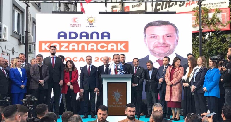 Adana Büyükşehir Belediye Başkan adayı Fatih Mehmet Kocaispir’e görkemli karşılama