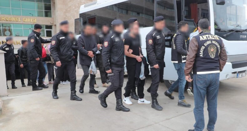 Antalya’da  bir haftada 220 şüpheli tutuklandı