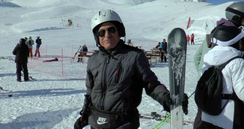 80 yaşında kayak tutkusu: 10 yaşında başladığı kayağı 70 yıldır bırakmıyor