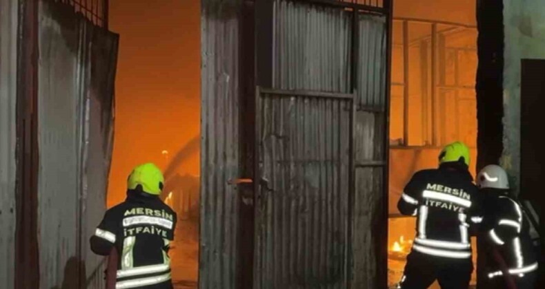 Tarsus’ta galvaniz kaplama tesisinde yangın